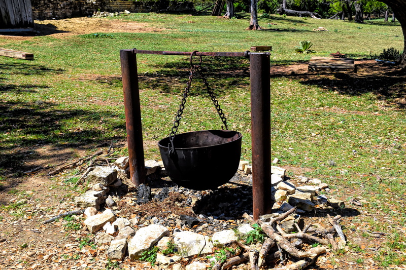 solid, firewood, heat, tree, wood, aged, food and drink, cooking, antique, plant, flame, 5K, log, well, old, high angle view, kettle, fire, field, cauldron