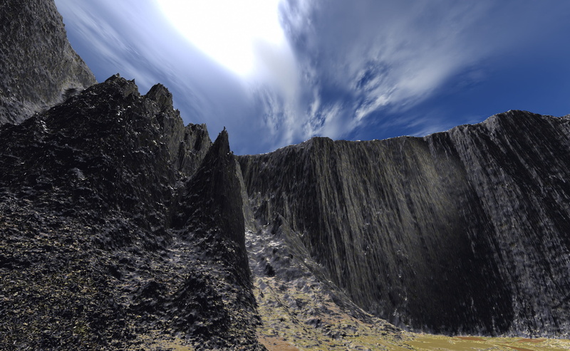 rock, land, 2K, scenics - nature, wall, plant, looking up, climbing, mountain range, discovery, no people, mountaineering, travel, tranquility, low angle view