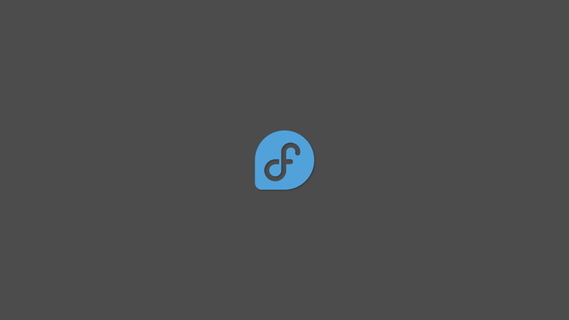 logo, 4K, Unix, Linux, simple background, minimalism, Fedora