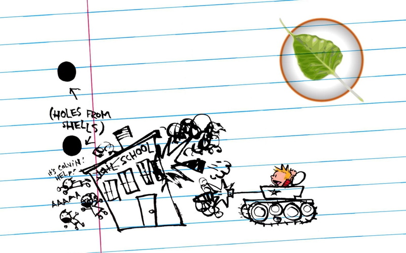 hd, linux, art, bodhi, calvin, technology, 720P, tanks, paper, hobbes