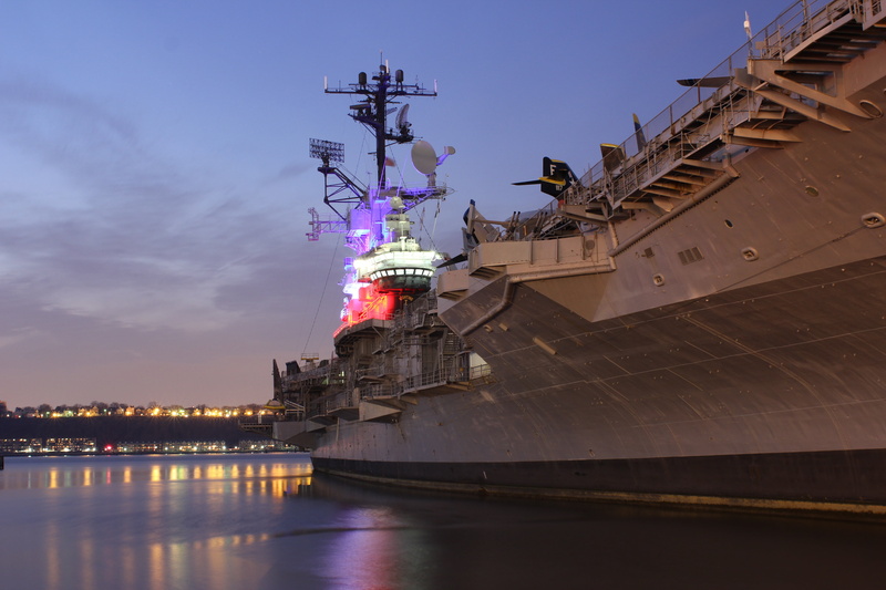 freight transportation, purple, mode of transportation, ship, building exterior, water, outdoors, harbor, nautical vessel, cloud - sky, architecture, museum