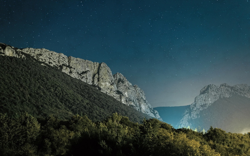 linux, nature, mountain, tranquility, mountain range, astronomy, hd, outdoors, night, formation, olivia, mint, tree, environment, scenics - nature
