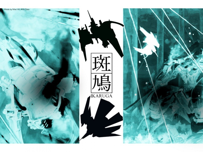 ikaruga, mecha, senran, shooter, anime, arcade, 720P, kagura, sci fi