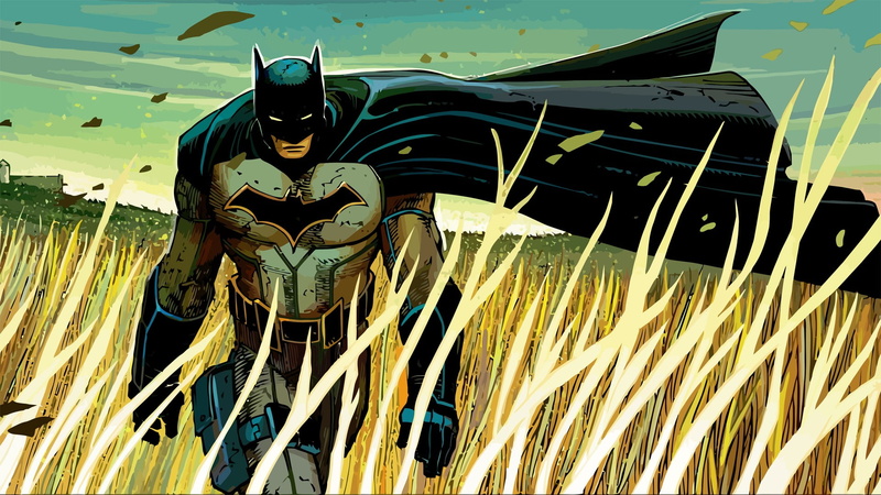 comic books, DC Comics, field, cape, 1080P, Batman, All-Star Batman, artwork, John Romita Jr., scott snyder