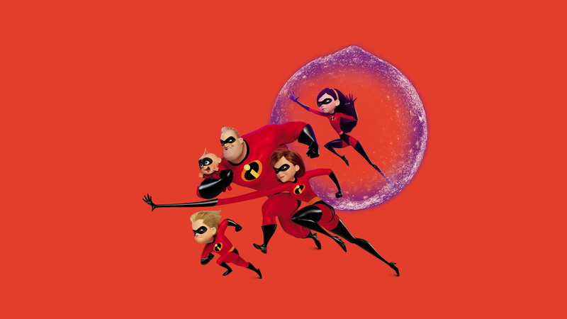 4K, Incredibles 2, Dash Parr, 4K, Mr. Incredible, Elastigirl, Animation, Bob Parr, Violet Parr, Helen Parr