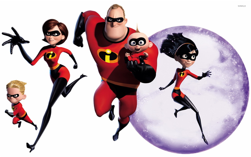 Bob Parr, Movie, Dash Parr, Helen Parr, Mr. Incredible, Elastigirl, Violet Parr, Jack Jack Parr, The Incredibles, 1080P