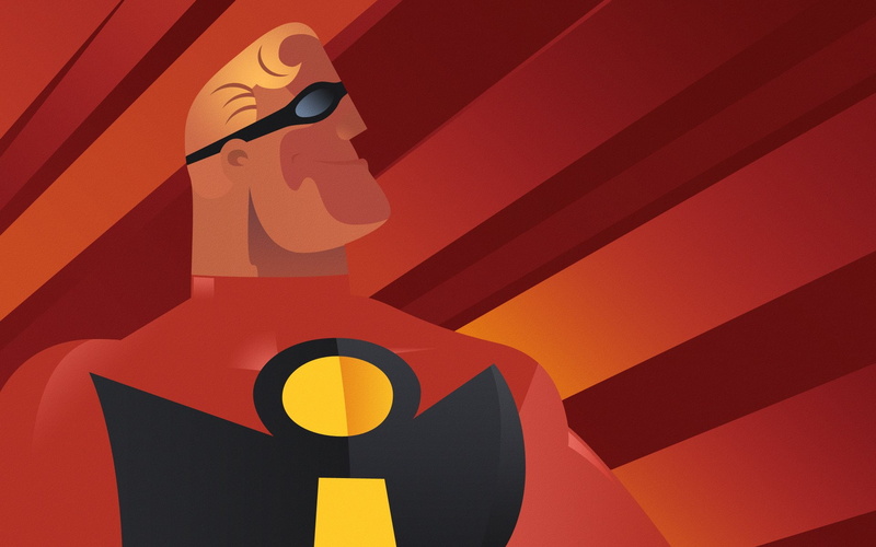 1080P, Red, Movie, Superhero, The Incredibles, Mr. Incredible, Pixar