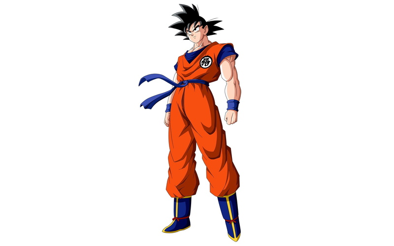 Son Goku, indoors, mask, goko, animal wildlife, 2K, orange color, anime, white background, representation, standing, cape, cut out, superhero, clothing