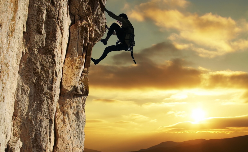 full length, skill, men, Climbing, Rock, activity, effort, outdoors, nature, sky, lifestyles, Other Sports, leisure activity, courage, extreme sports, suit