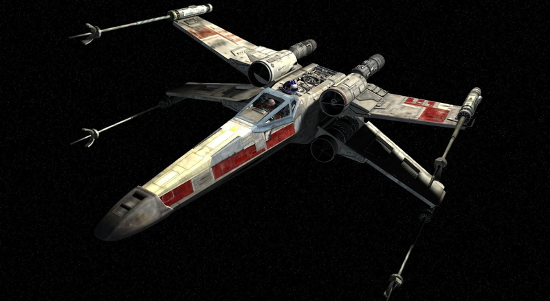 1080P, sharp, work tool, still life, gray, space, xwing, group of objects, spaceship, Star Wars, indoors, aggression, security, machinery, fighter, high angle view