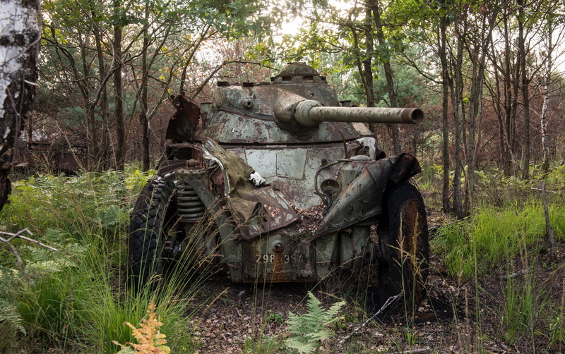tank, wreck, 1080P, vehicle, military, Panhard EBR-75