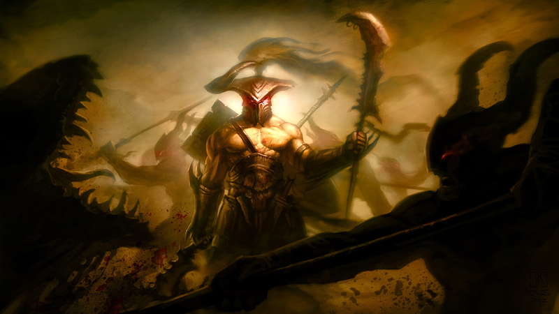 spear, blood, costume, wound, weapons, women, celebration, dancing, front view, halberd, battlefield, mask - disguise, night, real people, architecture