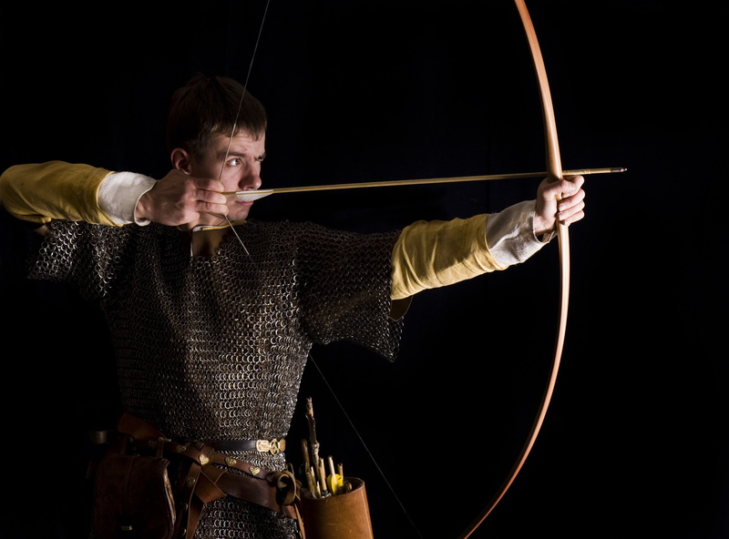 pointing, chainmail, 2K, medieval archer, bow, arrow