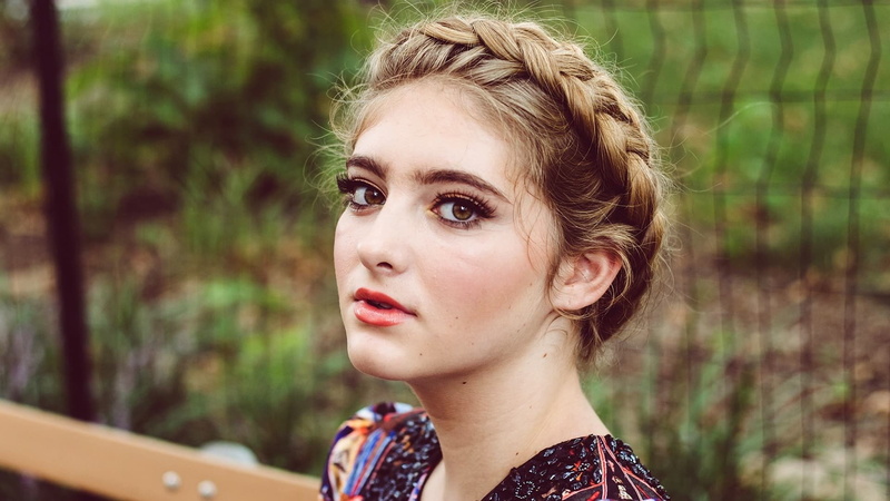 American, Face, Actresses, 1080P, Brown Eyes, Willow Shields, Braid, Actress, Blonde