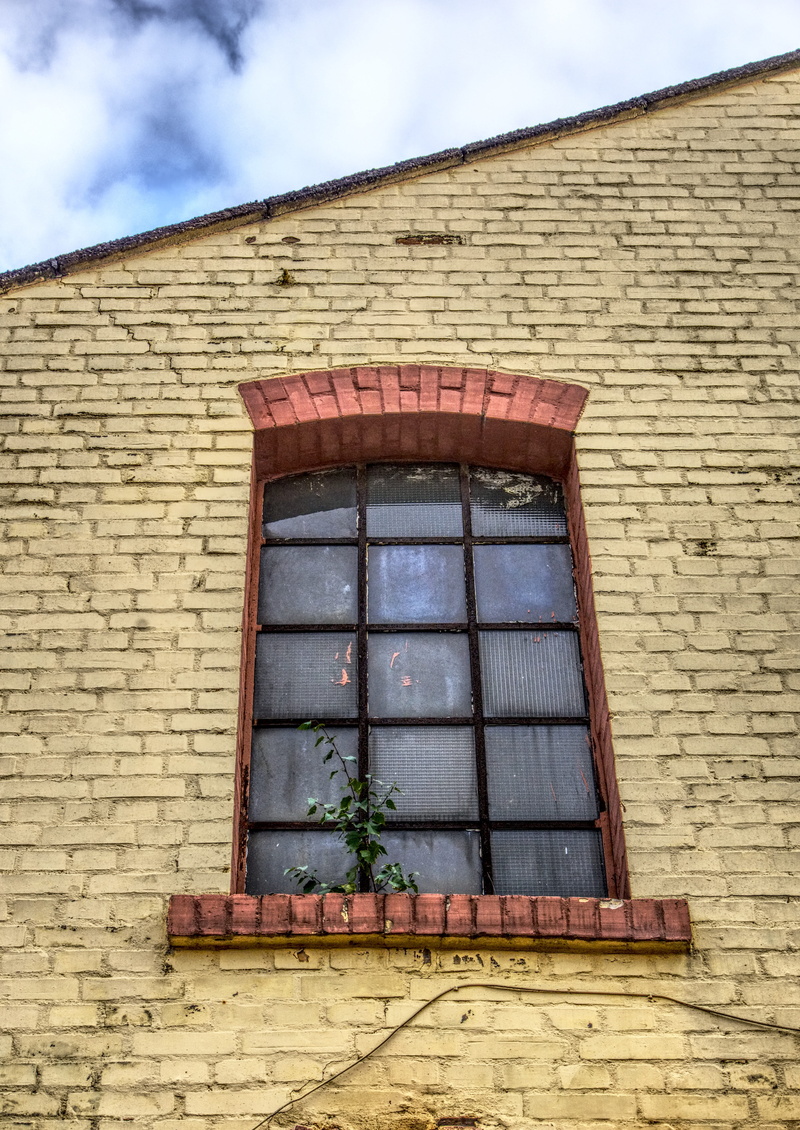 industrial building, historically, cloud - sky, factory building, window frame, industrial hall, no people, brick wall, sky, old, hall, building, nature