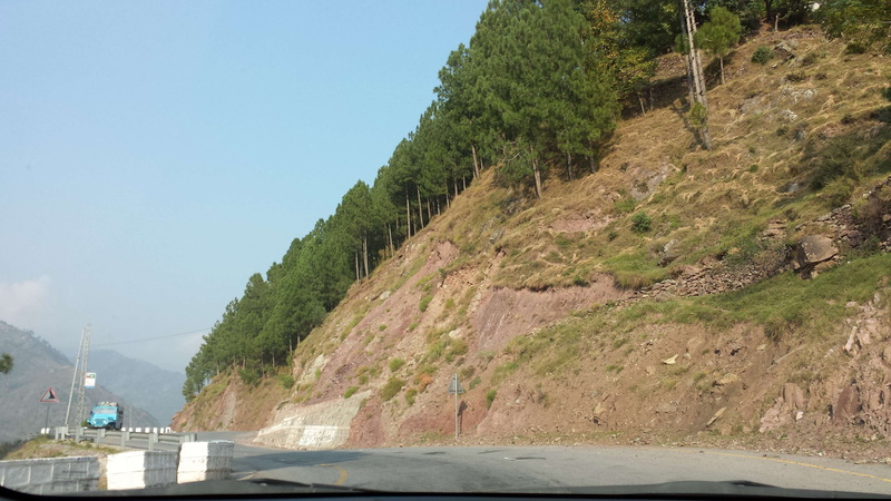formation, motor vehicle, mode of transportation, outdoors, tree, kagan, naran, car, clear sky, land vehicle, day, no people, plant, mountain, road, scenics - nature