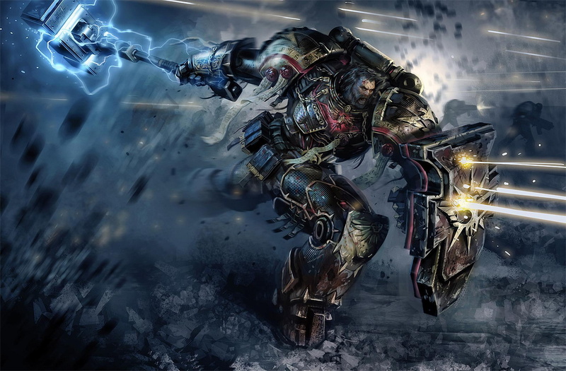character, enemy, battle, fantastic, warrior, suit, armored, 1080P, shooting, warhammer, action, fire, space marines, man