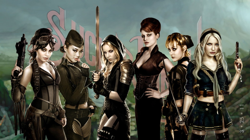 Emily Browning, Sucker Punch, Jamie Chung, 1080P, Jena Malone, Abbie Cornish, Babydoll (Sucker Punch), Amber (Sucker Punch), Vanessa Hudgens, Movie, Sweet Pea (Sucker Punch)