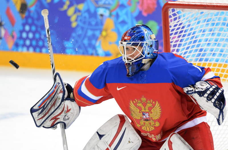 one person, security, ice, blue, real people, snow, headwear, jersey, stadium, sports Equipment, outdoors, protective sportswear, printed, winter, russia
