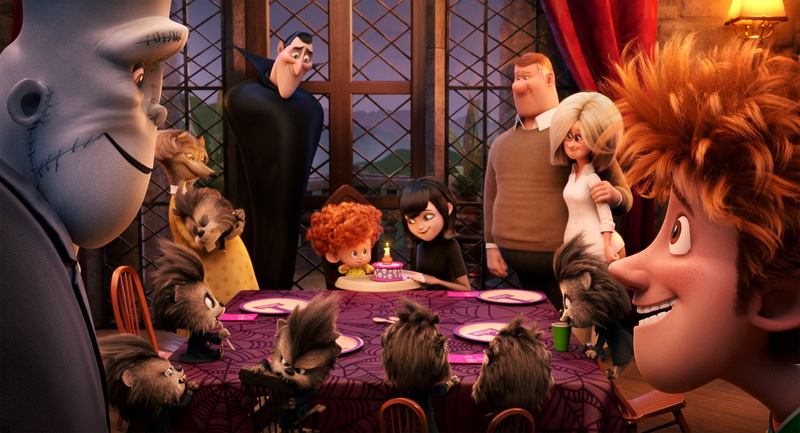 crowd, smiling, 1080P, Hotel Transylvania 2, talking, men, adult, women, Frankenstein (Hotel Transylvania), males, group, togetherness, Mavis (Hotel Transylvania)