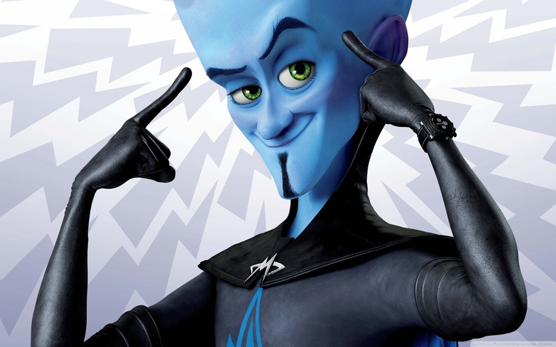 black color, headshot, portrait, clothing, indoors, people, human representation, front view, arts culture and entertainment, 2K, sculpture, megamind