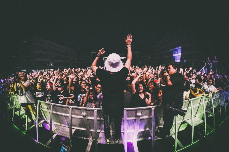 stage - Performance Space, enjoyment, festival, men, performance, arms raised, party, spectator, crowd, nightlife, celebration, standing, adult, group Of People