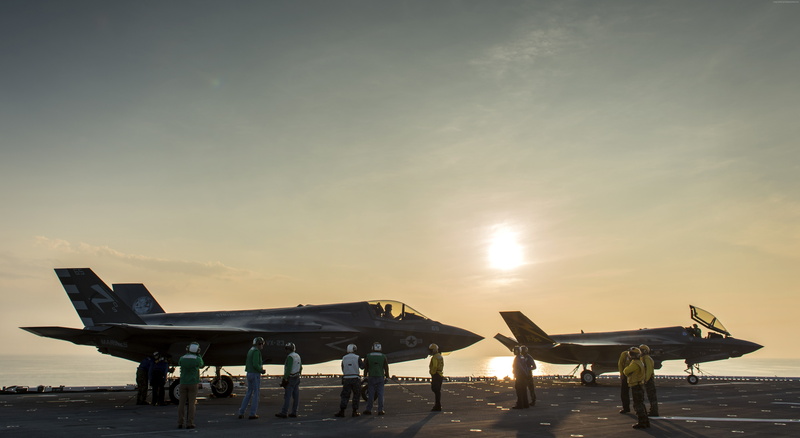 US Army, cloud - sky, F-35, outdoors, army, sunlight, stationary, travel, sun, air vehicle, sunset, fighter, air force, airport, sky, U.S. Air Force, transportation
