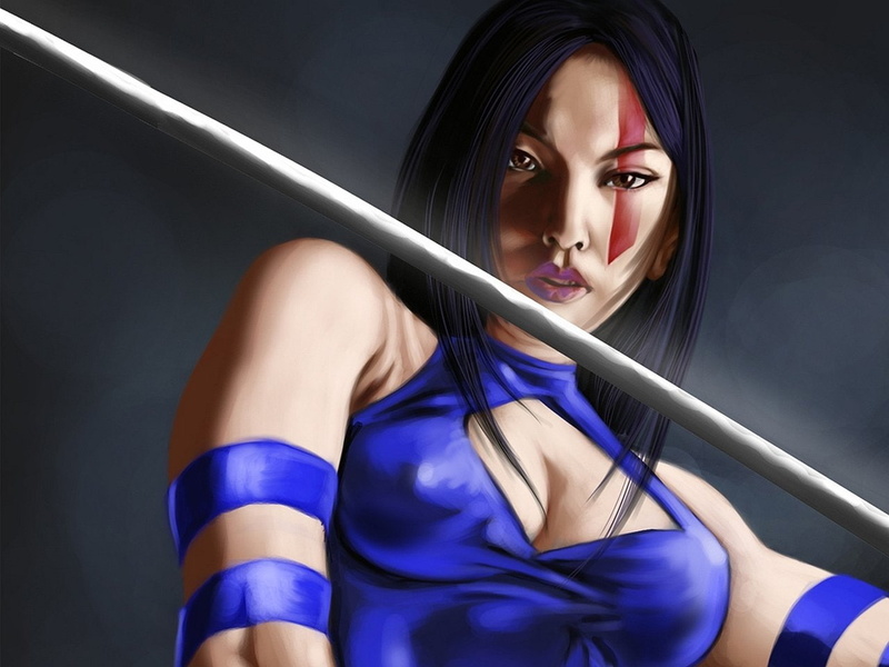Comics, Psylocke, 720P