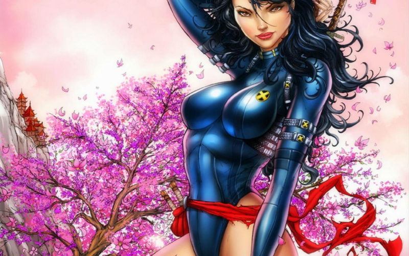 x-men, babe, fantasy, marvel, xmen, 1080P, warrior, sexy, psylocke