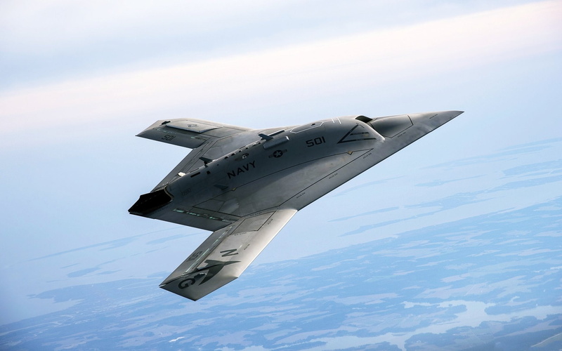 Northrop Grumman X-47B, Aircraft, Army, Military Aircrafts, Military, 1080P