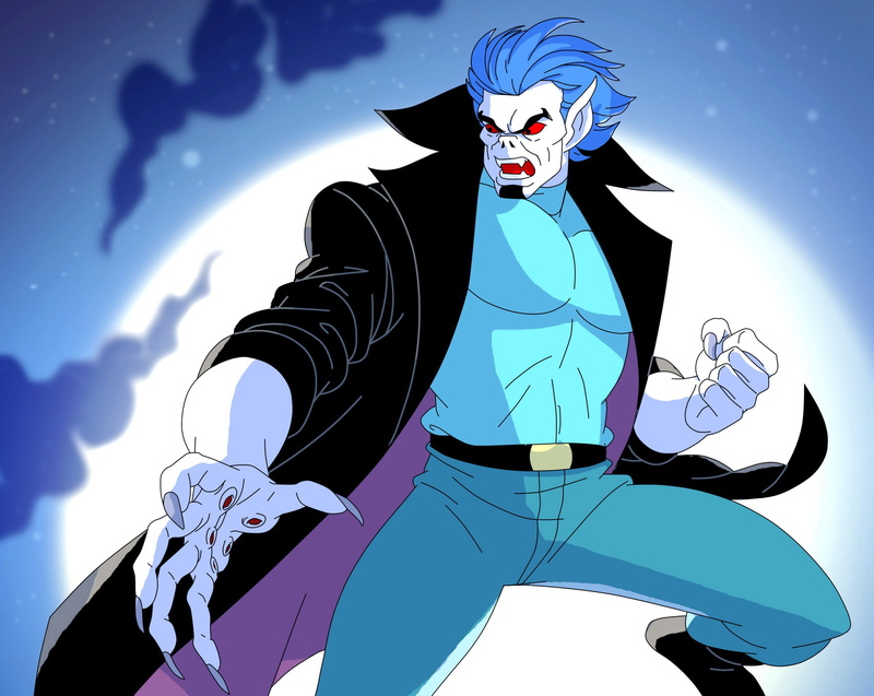 Morbius, vampire, 1080P, the moon, living vampire, Spider-Man The Animated Series, Michael Morbius, night