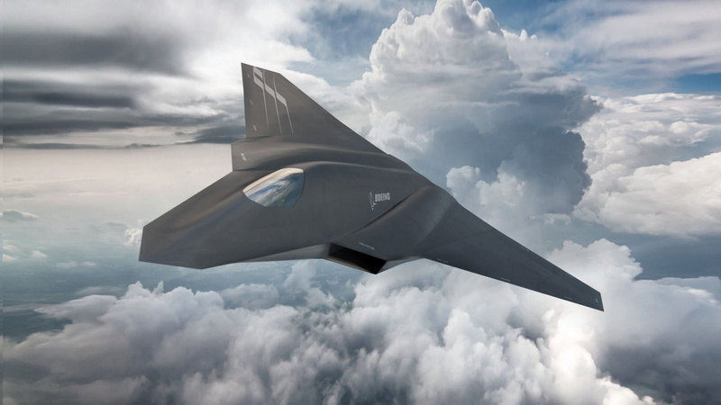 U.S. Air Force, clouds, 2K, fighter aircraft, Boeing F X, Concept