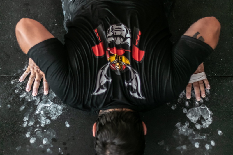 exercise, holding, man, pushup, mid adult, gym, 4K, men, push-ups, rear view, leisure activity, crossfit, low section, high angle view, sitting, human body part