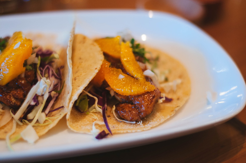 indoors, food, tortilla, ready-to-eat, dinner, serving size, close-up, potato, selective focus, meat, eat, table, mexican food, chicken, plate, mexican