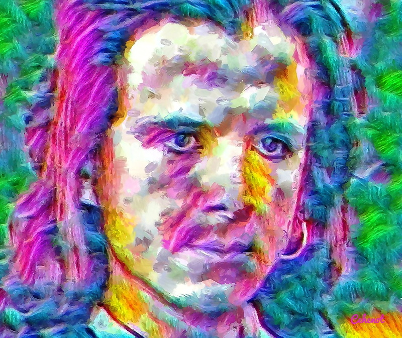 actor, backgrounds, blue, art, corazon salvaje, no people, paintings, pattern, 1080P, vibrant color, pictura, man, close-up, Eduardo Palomo, juan del diablo