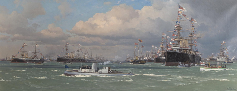 Эдоардо де Мартино, Eduardo De Martino, 2K, sea, oil, The Naval Review at Spithead, ships