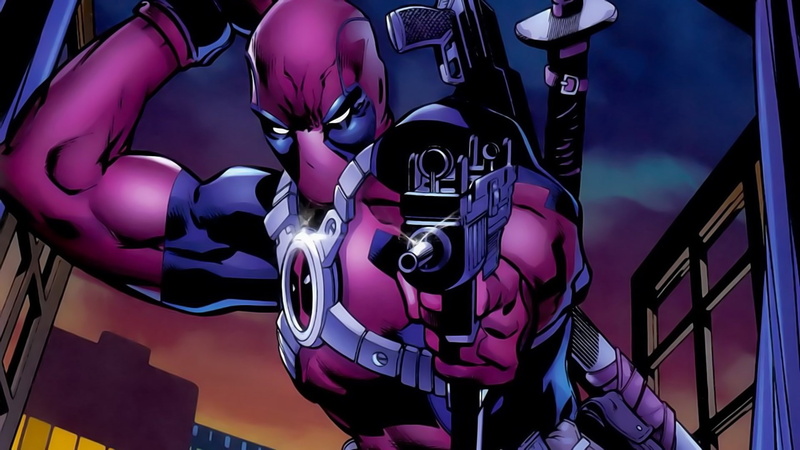 1080P, technology, human representation, art and craft, no people, mask, metal, male likeness, pink color, deadpool marvel comics merc with a mouth dp