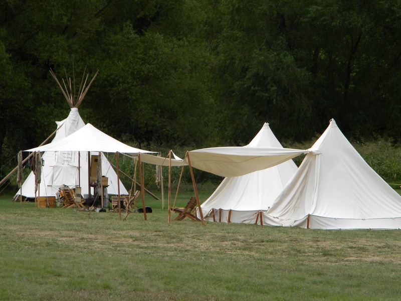 landscape, camping, white color, land, forest, tents, tipi, rustic, cultural, day, indian, white, nature, primitive camp, 1080P, shelter, environment