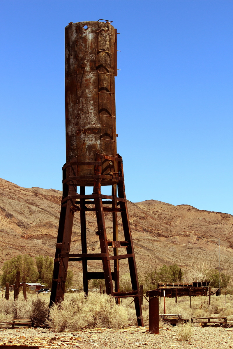 mountain, scenics - nature, western, tower, Water Tower, aged, history, ancient civilization, gold rush, land, architecture, 5K, sky, no people, Old West