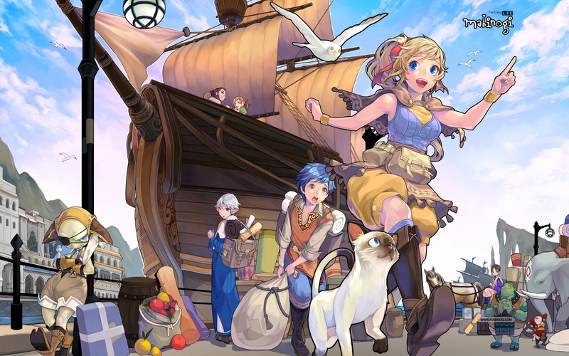 anime, fantasy, world, tagme, fighting, mabinogi, 1080P, action, animal, elves, character, mmo, online, cat, elf, rpg, adventure