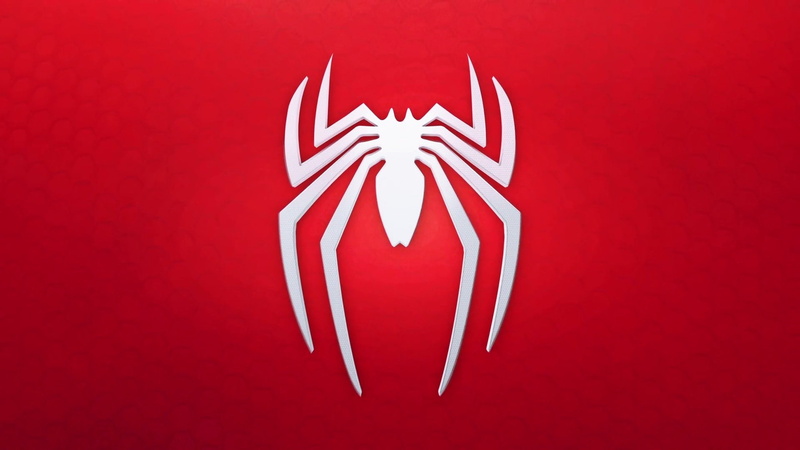 Spider-Man, red background, video games, 1080P, Marvel Comics, games art