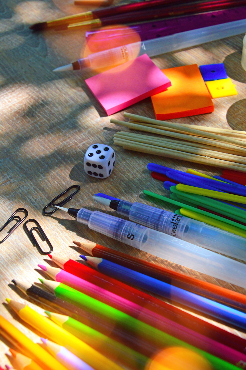 toy, school starts, art and craft, no people, class, paint, indoors, child, colored pencil, school, pencil, pens, creativity, education, back-to-school