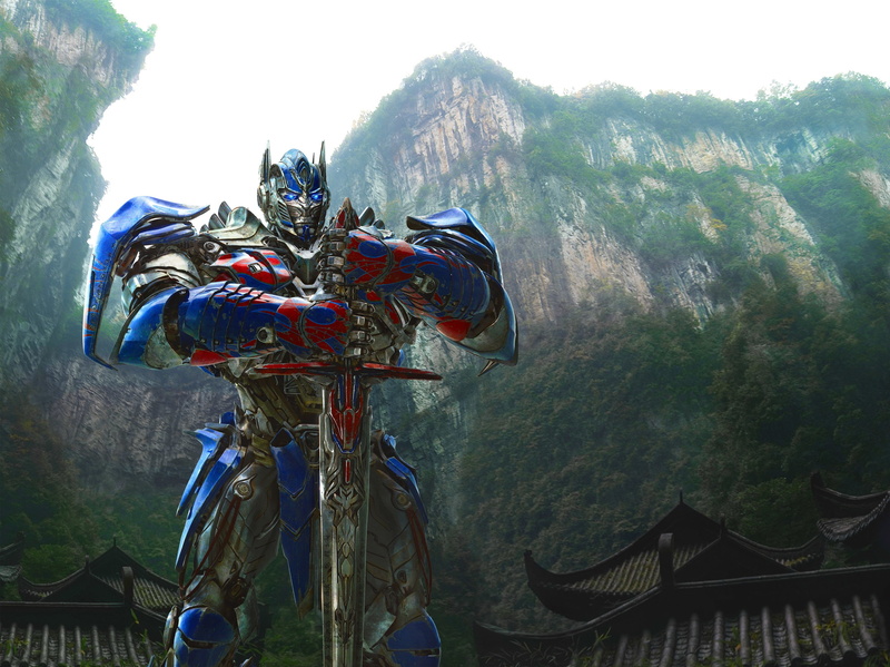 mountain range, 2K, outdoors, representation, plant, Transformers 4, religion, mountain, day, architecture, non-urban scene, nature, no people, tree, Optimus prime