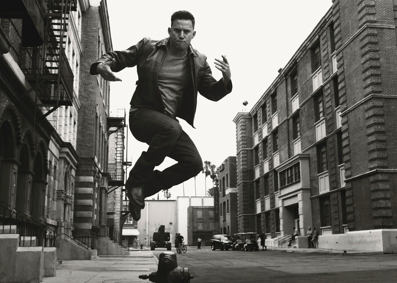 photo, frame, actor, black and white, Channing Tatum, home, 1080P, street, Norman Jean Roy, jump