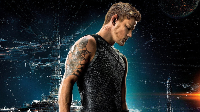 Jupiter Ascending, motion, casual clothing, water, one person, splashing, real people, profile view, wet, Movie, Channing Tatum, indoors, 1080P, waist up