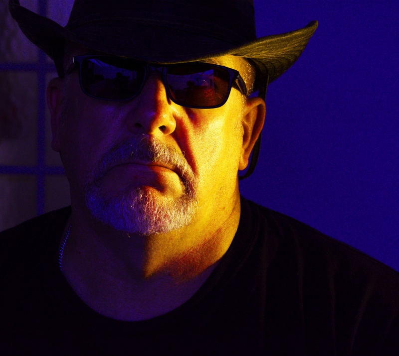 indoors, hat, human Face, side lighting, stubble, front view, men, person, sunglasses, males, real people, fashion, masculine, one Person, shades, cowboy