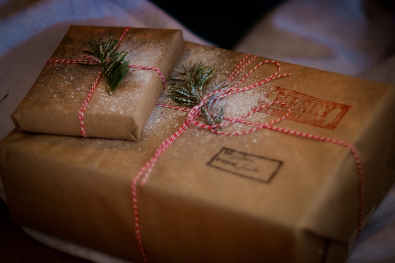 gift, wrap, surprise, indoors, ribbon, decoration, straps, emotion, no People, festive, red, paper, box, celebration, tied bow, focus on foreground, wrapped