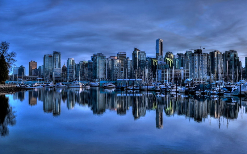 bay Of Water, no People, travel Destinations, modern, waterfront, sailboat, sky, blue, downtown District, water, landscape, british columbia, scenics, residential district
