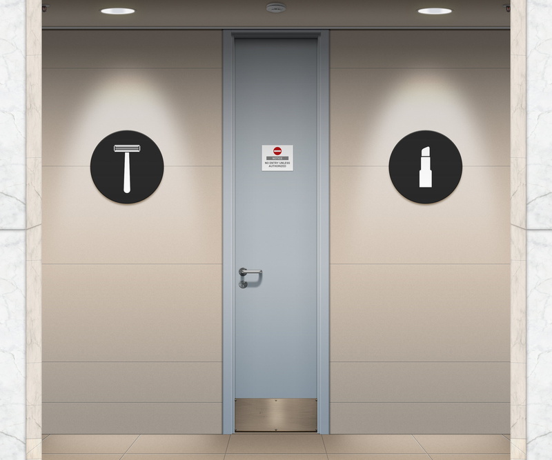 2K, sign, toilets, public restroom