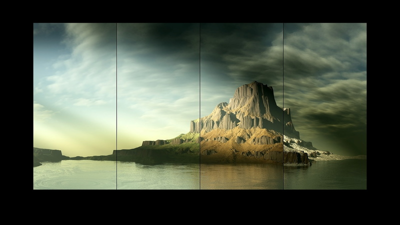 art, 1080P, x, four, seasons, nature, hd